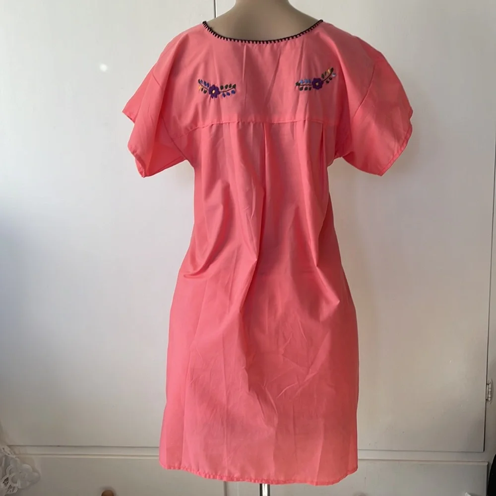 Multi color Hand embroidered  Womens DRESS  size MEDIUM - Picture 8 of 16
